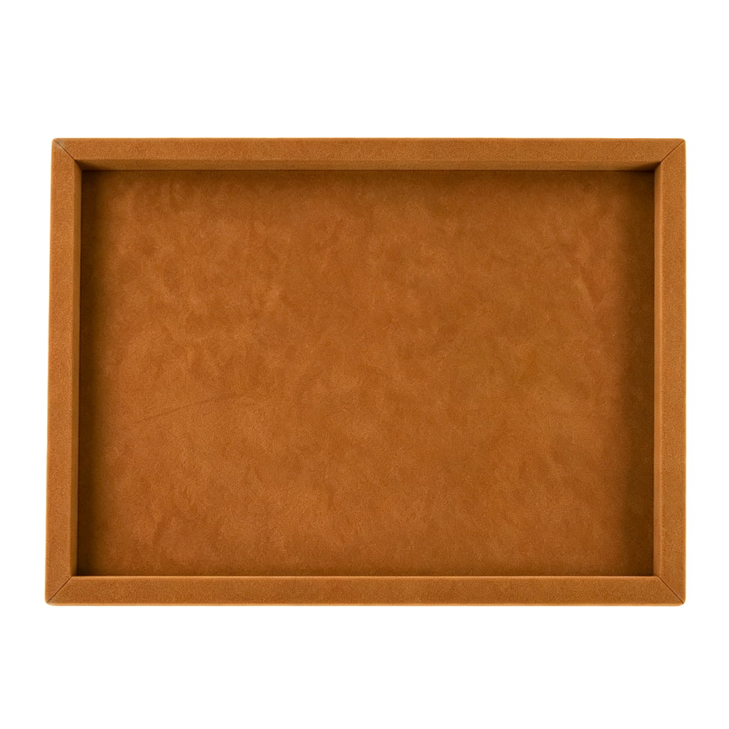 Empty velvet watch display tray with 18 storage positions