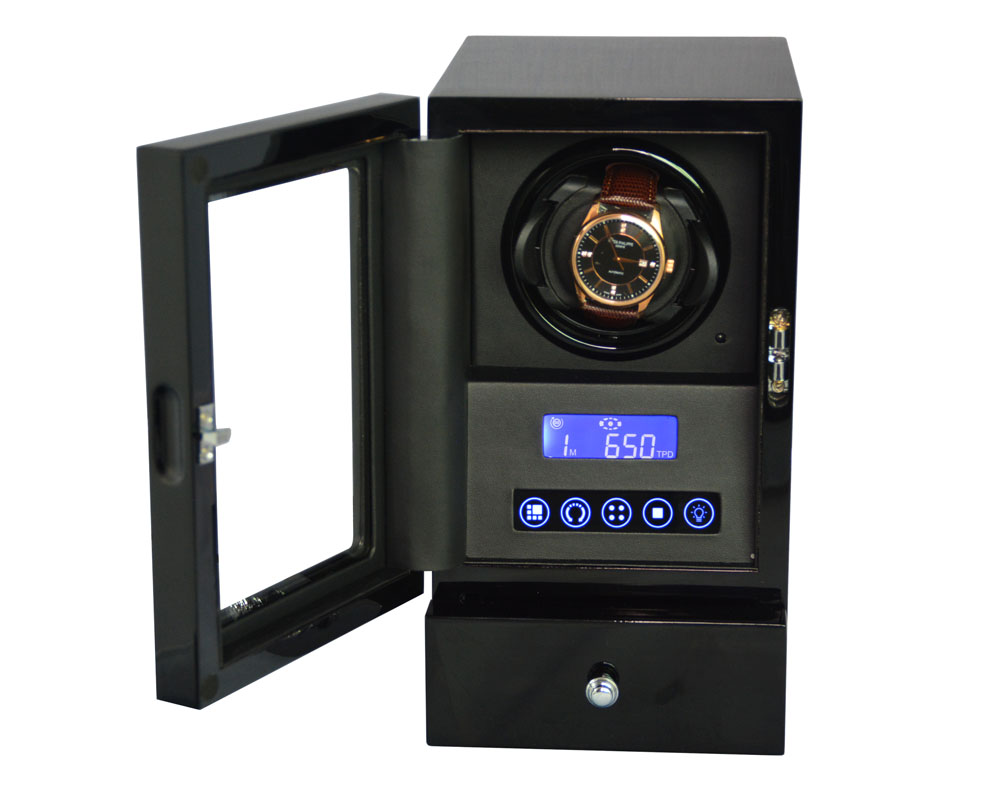 Premium 1 Watch Winder open with touch screen