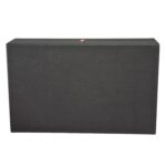 Open 10 slot watch box with grey velvet interior and watch cushions