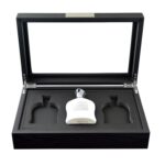 Perfume display box with three interior display positions