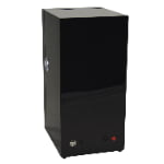 Black 2 watch winder rear view showing power controls and cabinet finish
