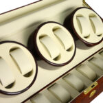 Japanese Mabuchi watch winder watch pillow with gold handware