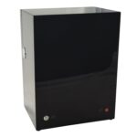 Black 4 watch winder with fingerprint lock, touchscreen, LED lighting and lower storage drawer