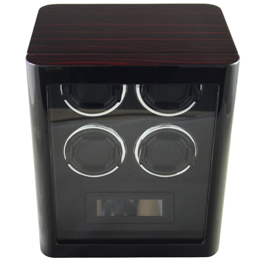 4 watch winder open display with watches and LED lighting