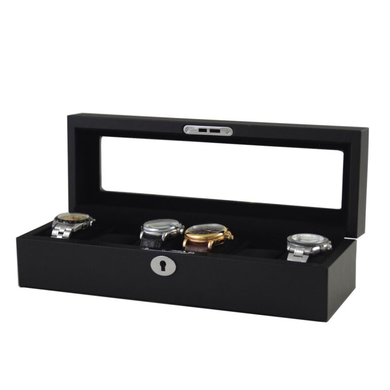 Nappa PU Leather Watch box for Men 6 Slots