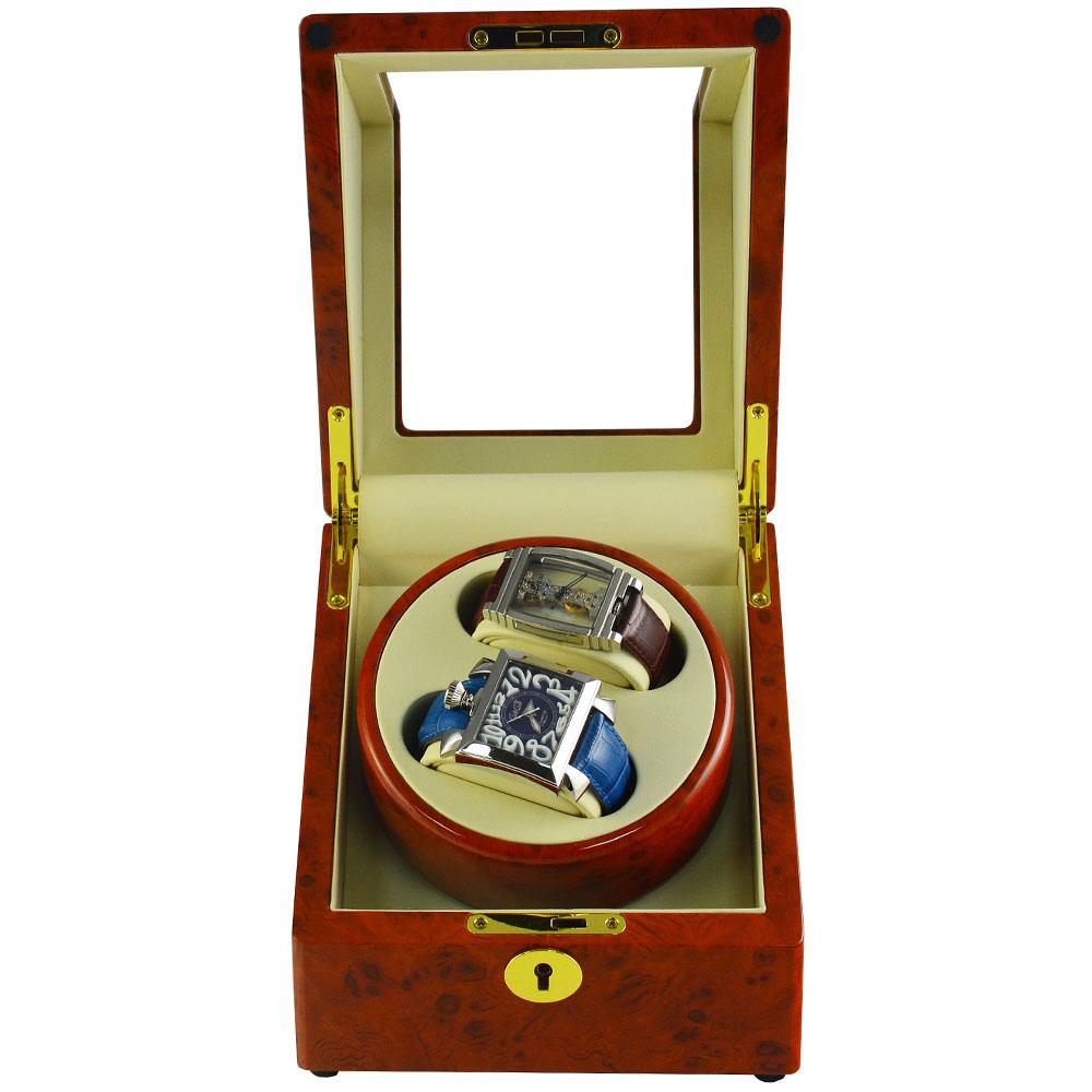 Watch Auto Winder with Dual Watch Rotation Display