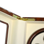 High gloss OEM watch winder hinge with Beige PU leather interior