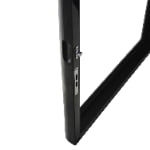 Watch winder tempered glass door with standard hardware lock and black high-gloss frame