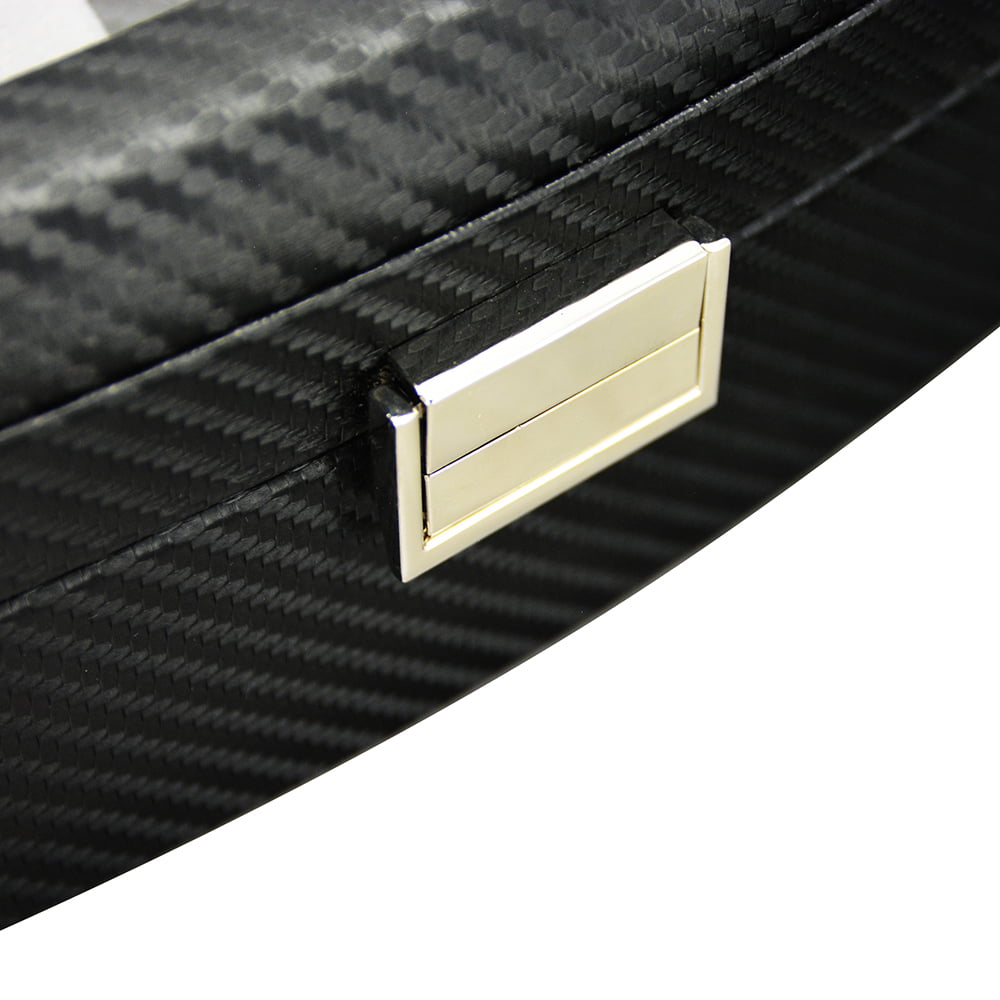 Luxury carbon fiber watch organizer box with premium exterior finish