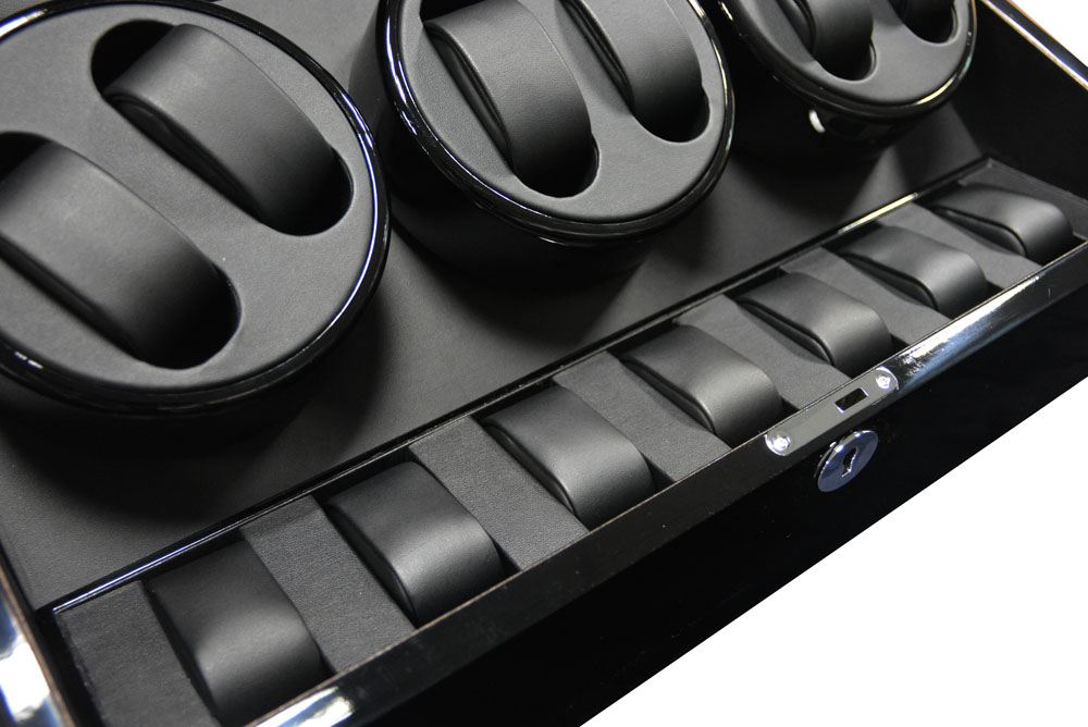 6 Watch winder box with Japanese Mabuchi motor rotation system