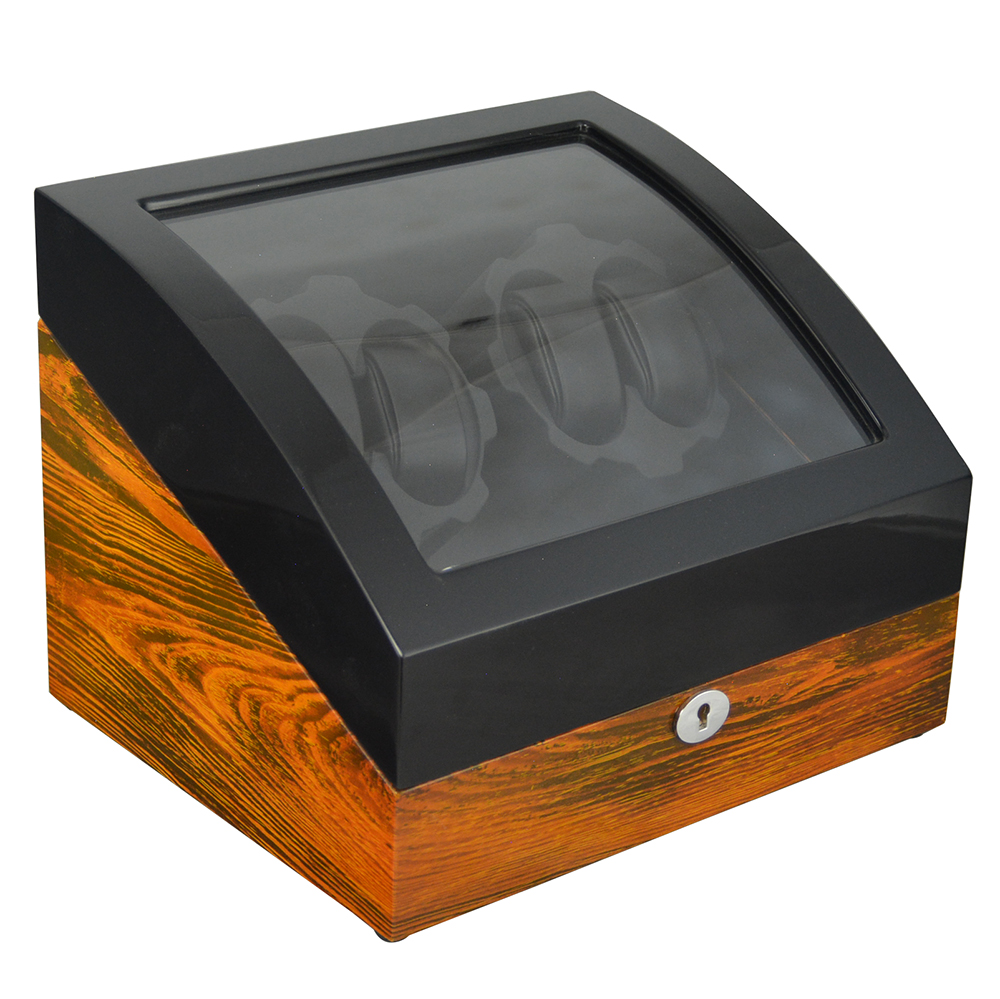 Automatic watch storage box with winding function and premium lacquered finish