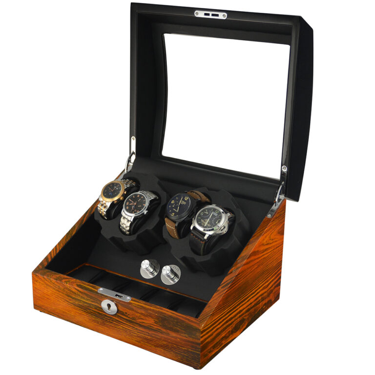Luxury Wholesale 4+5 Watch Winder Box with Door Sensor