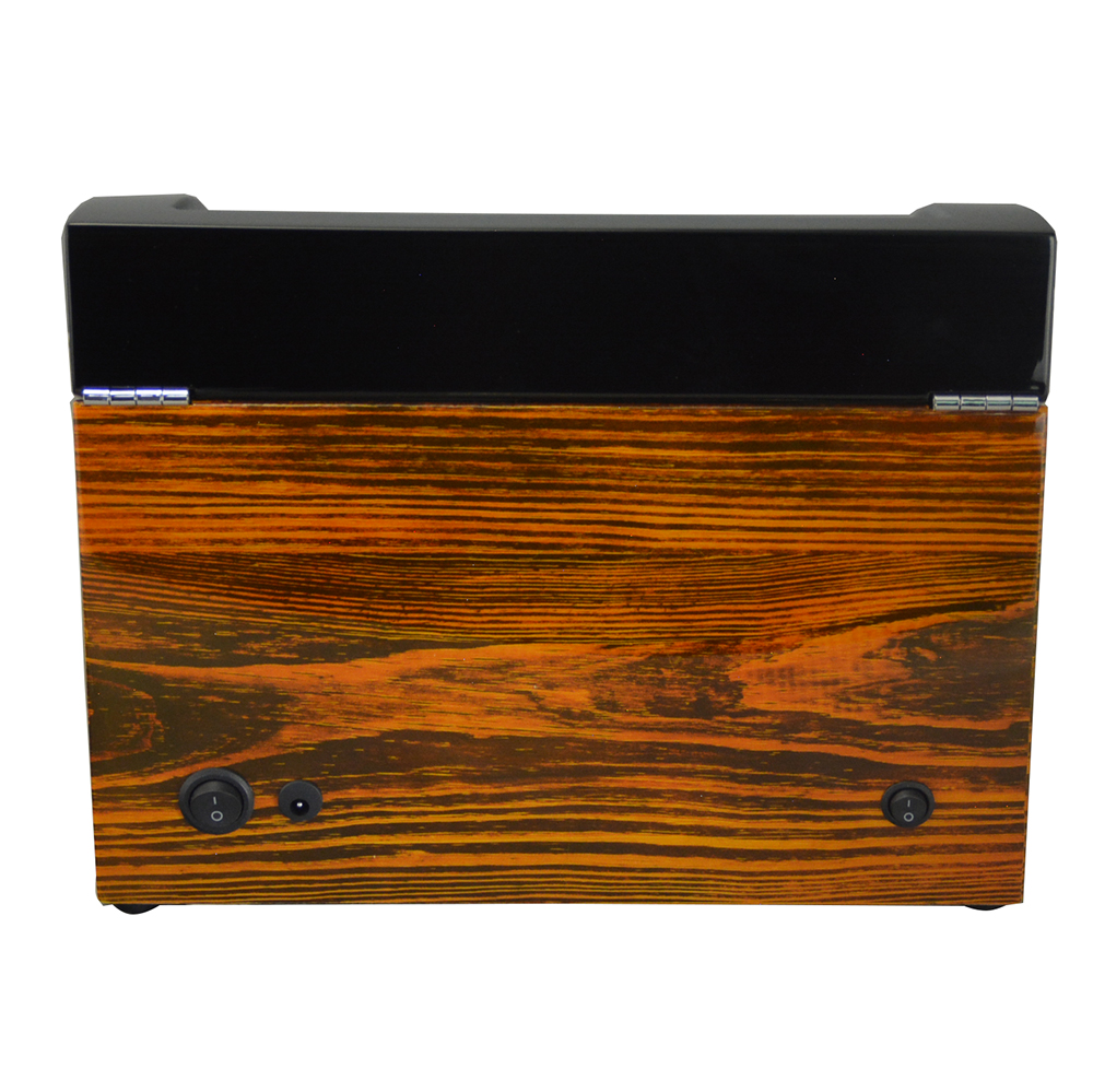 Automatic watch display box showing door sensor and winding function detail