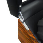 Black zebra wood grain watch winder with durable hinge