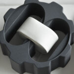 Wood grain watch winder display box control knob for winding adjustment