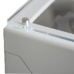 White automatic watch winder with transparent acrylic window