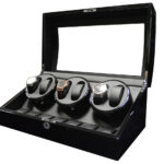 Six watch winder storage case for automatic watches