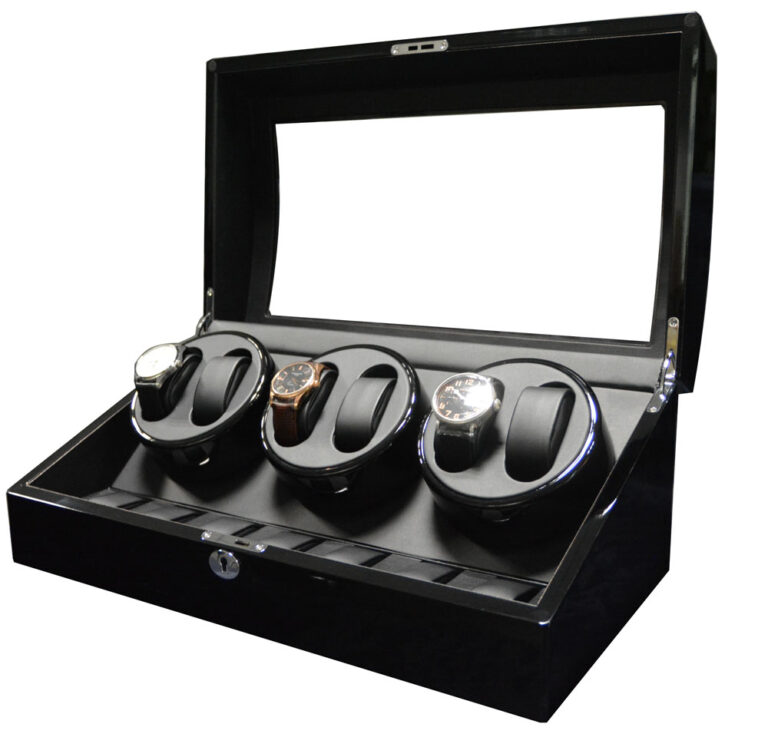 6 Watch Winder Box with Storage Compartments