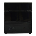 Black watch winder back side with 2 winding positions and 3 storage compartments