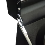 Black watch winder hinge detail with power supply compartment