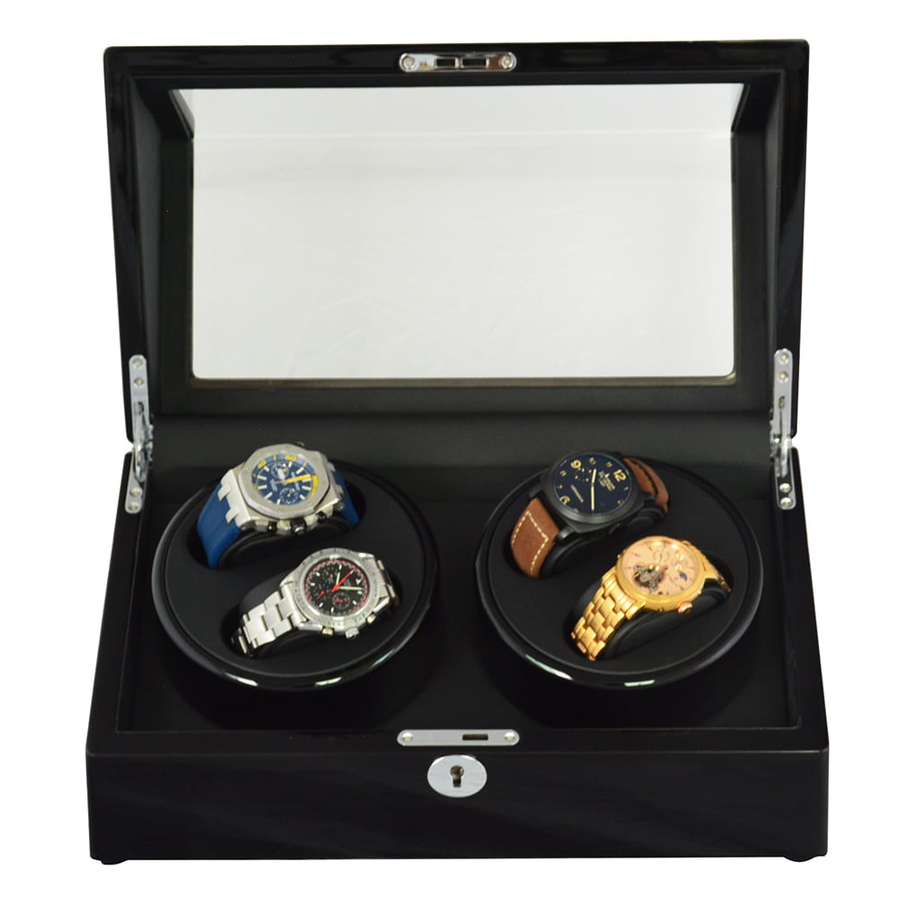 Black Watch Automatic Winder with Acrylic Display Window