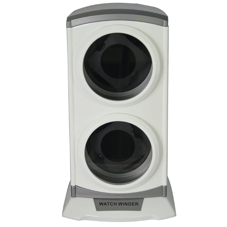 Plastic Double Watch Winder with Glass Windows