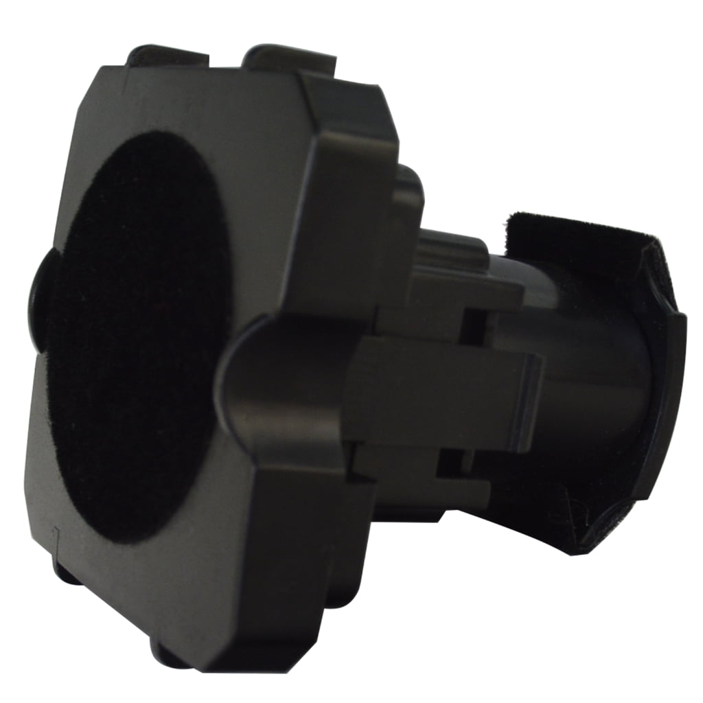 Black removable watch holder for double watch winder with cushioned contact surface