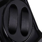 Black watch winder interior with two watch cushions