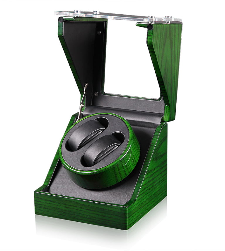 Green High-Gloss Single Automatic Watch Winder Box