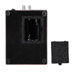 Watch winder bottom view with battery compartment and support feet