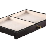Jewelry box with pull-out drawer and organized interior space