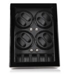 Luxury 8 slot watch display winder front with black high glossy painting