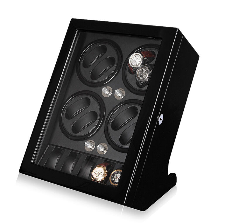 Luxury 8 Slot Automatic Watch Display Winder with 5 Storage Positions