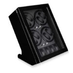 Luxury 8 slot watch display winder close view with japanese motor