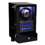 Premium 1 Watch Winder angle side with LED light and door sensor