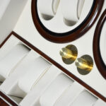 High gloss OEM watch winder storage position with knob control