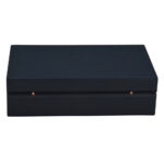 Deluxe PU leather watch box with velvet interior for watch storage