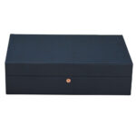 10 slot watch storage case displaying multiple watches on cushions