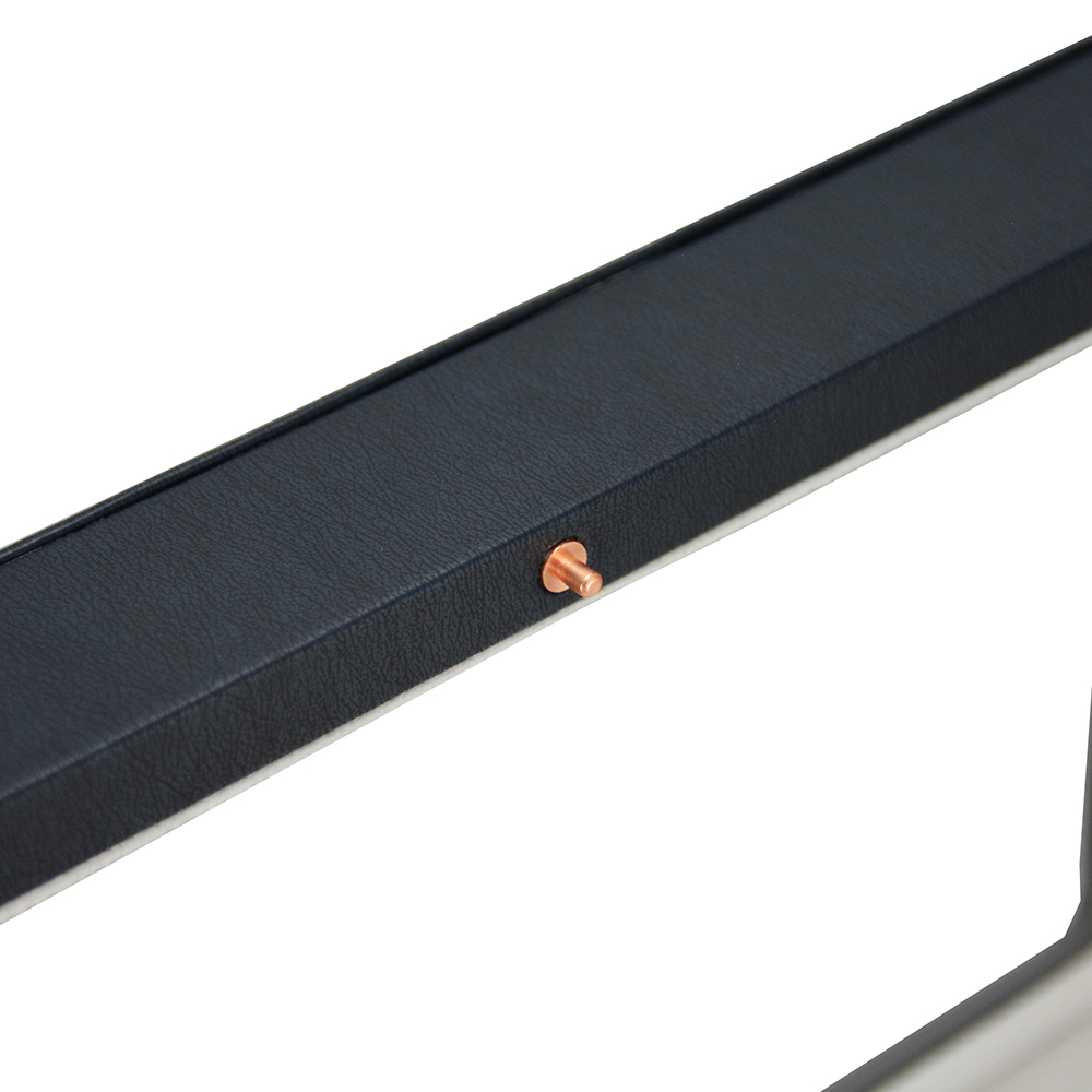 Watch box with snap button closure and glass display design