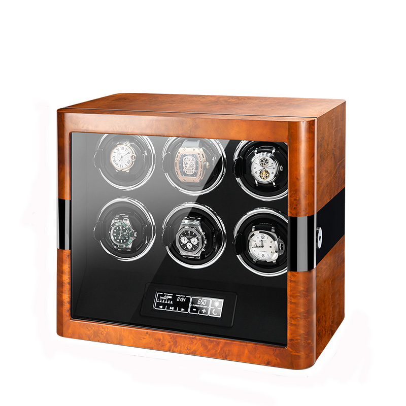 Sextuple Watch Winder front with Touchscreen control
