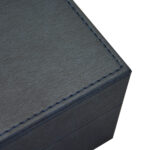 Watch box production display showing professional storage case manufacturing