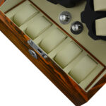 Watch winder display box control knob for winding adjustment