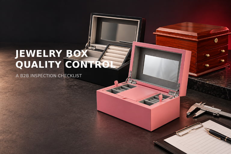 Jewelry box quality control checklist for B2B bulk orders
