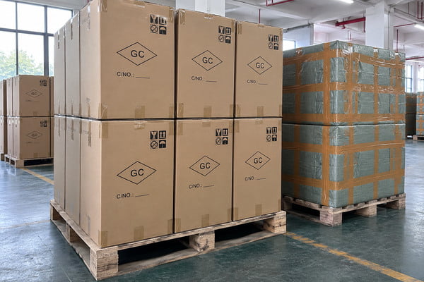 Master Cartons With Outer Woven Protection Master export cartons with outer woven protection prepared for bulk shipment