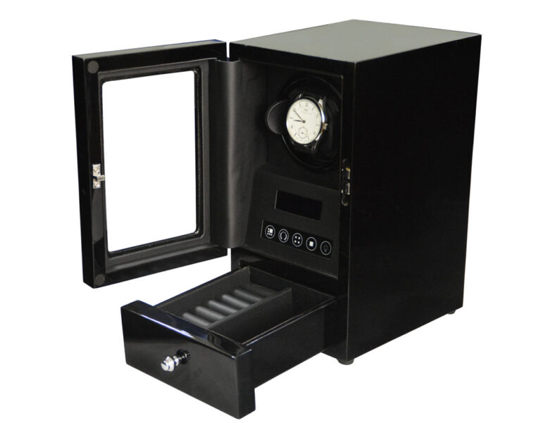 1 Watch Winder with Drawer for Luxury Automatic Watches