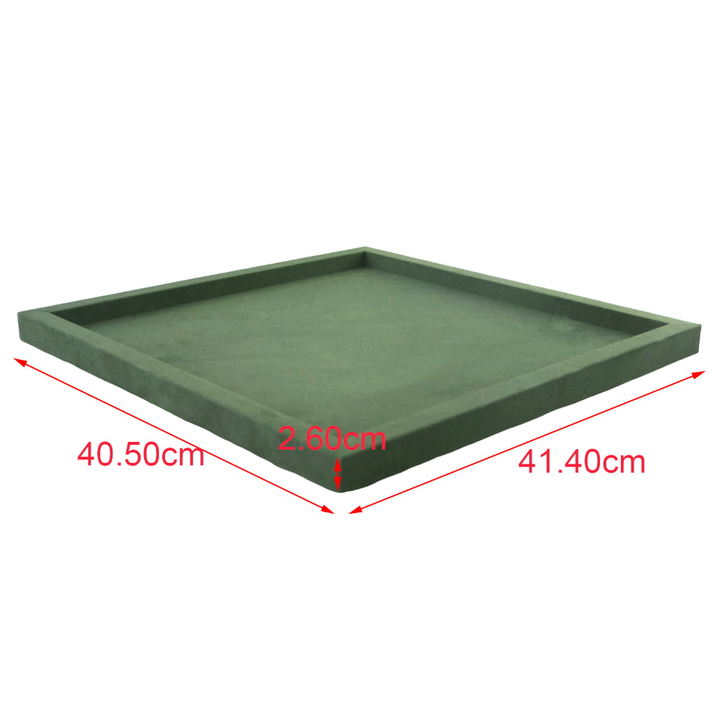 Green velvet watch tray base dimensions
