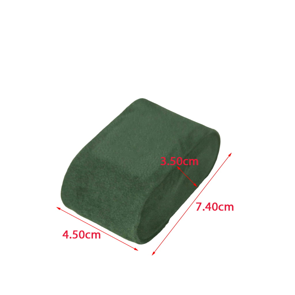 Green velvet watch cushion dimensions detail