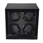 Quad Watch Winder Box with LED Light front
