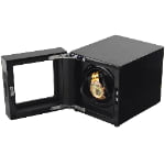 Single Watch Winder with LED Light and pu leather interior