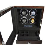 4 watch rotator with fingerprint lock interior detail